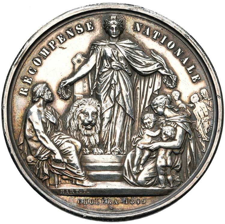 BELGIQUE, AR médaille, 1849, Hart. ... 