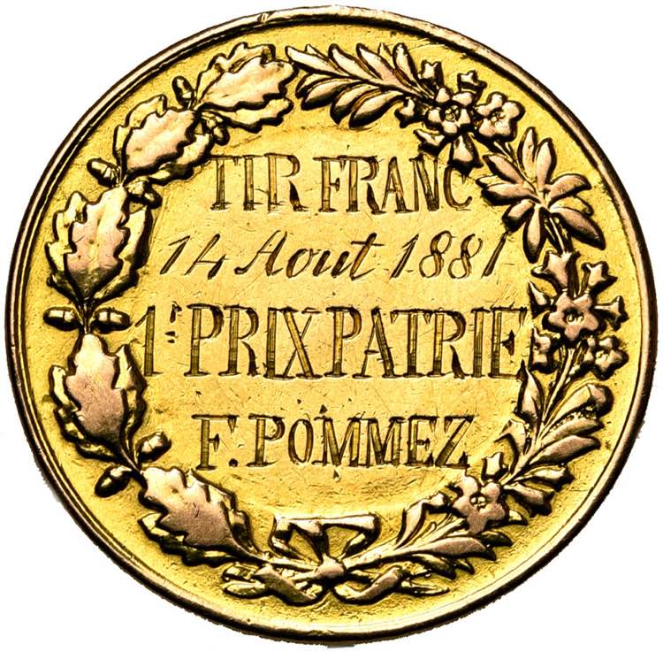 ARGENTINE, AV médaille, 1881. Premier prix ... 