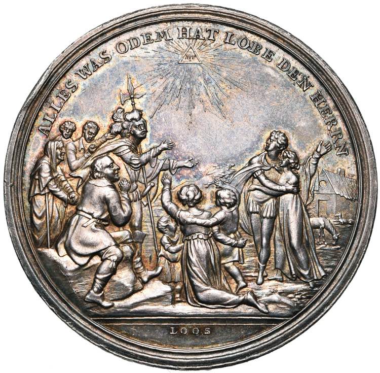 ALLEMAGNE, AR médaille, 1814, Loos. ... 
