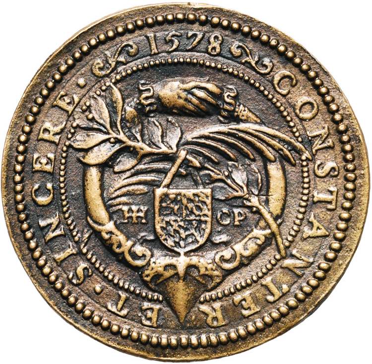 PAYS-BAS MERIDIONAUX, AE médaille, 1578, ... 