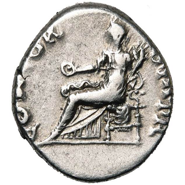 VITELLIUS (69), AR denier, Rome. D/ A ... 