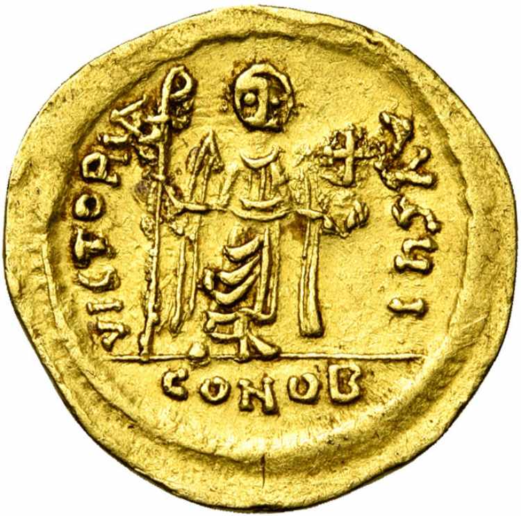 Phocas (602-610), AV solidus, 607-610, ... 