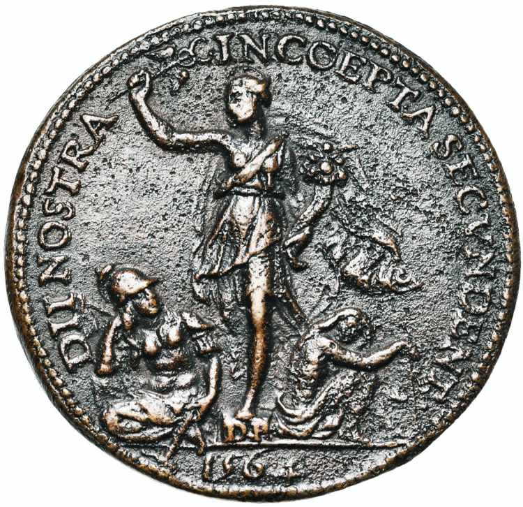 ITALIE, AE médaille, 1564, Domenico ... 