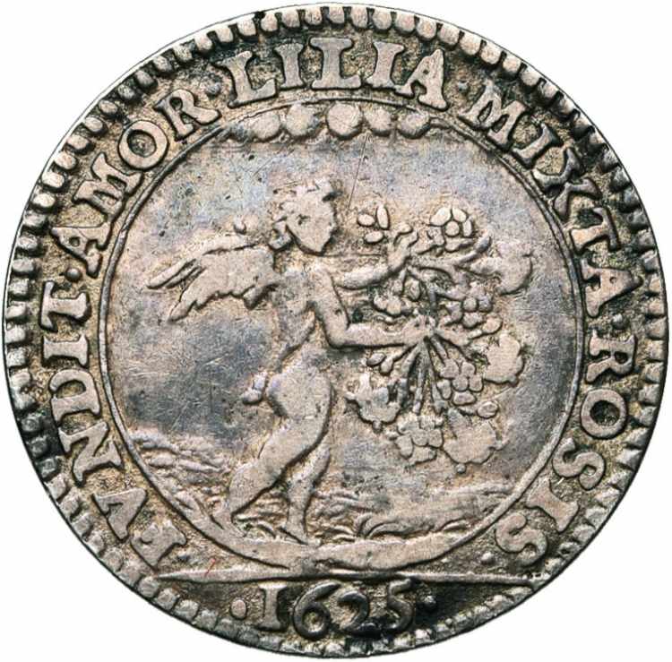 GRANDE-BRETAGNE, AR médaille, 1625. Mariage ... 