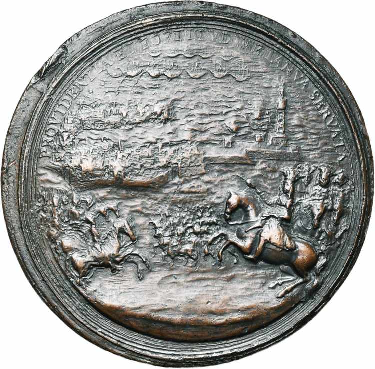 ITALIE, AE médaille, s.d. (1684), Fiori. ... 