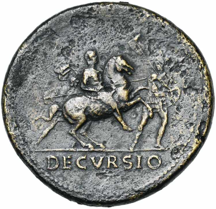 NERON (54-68), AE sesterce, 63, Rome. D/ ... 