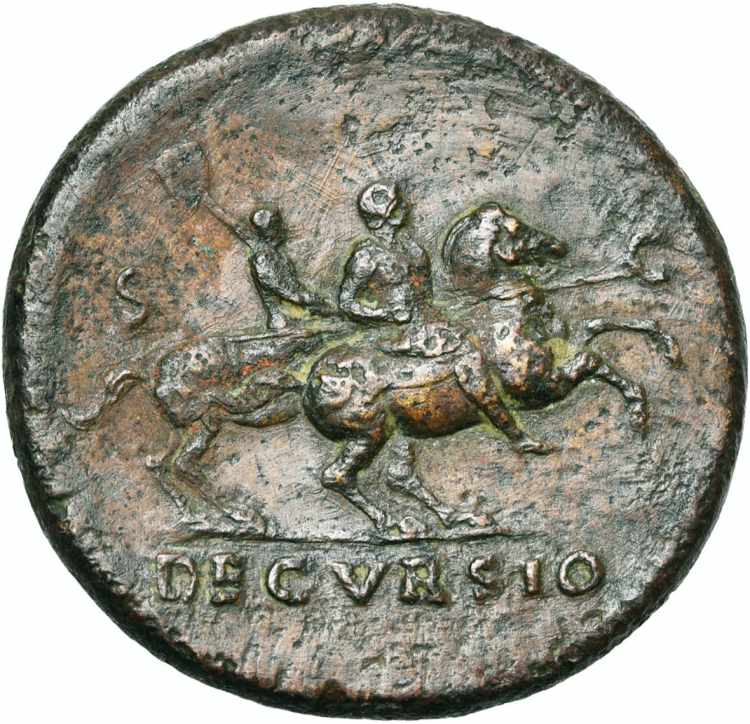 NERON (54-68), AE sesterce, 64, Rome. D/ ... 