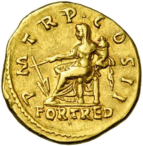 HADRIEN (117-138), AV aureus, 118, Rome. D/ ... 