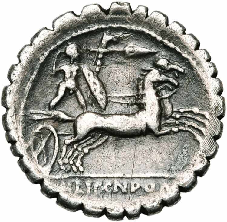 L. Pomponius, denier serratus, 118 av. ... 