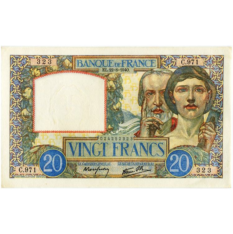 FRANCE, 20 francs, ... 