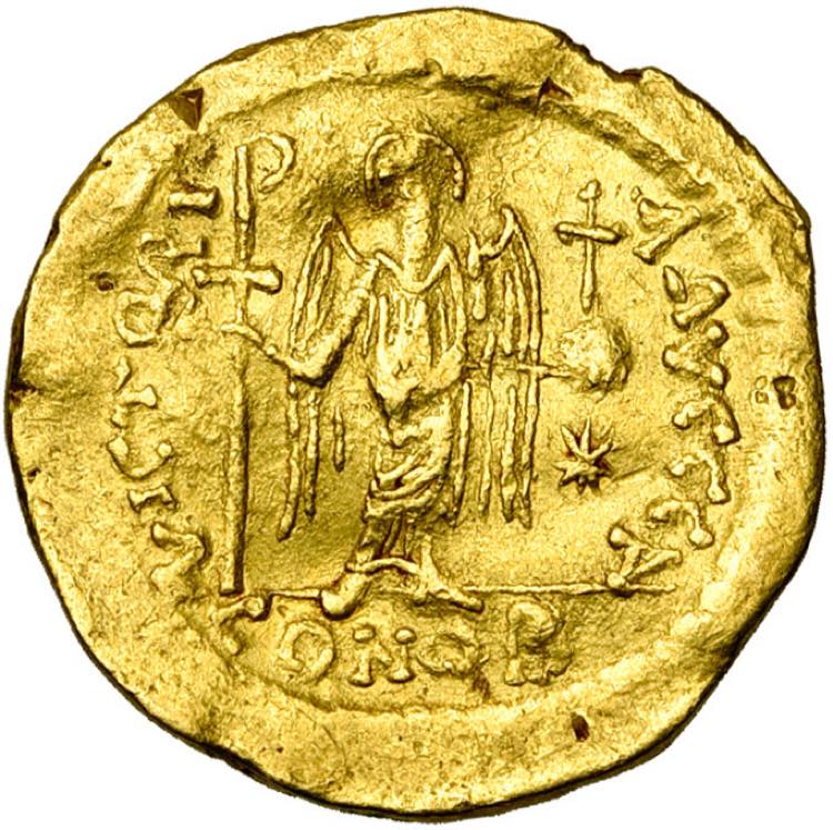Justinien Ier (527-565), AV solidus, ... 