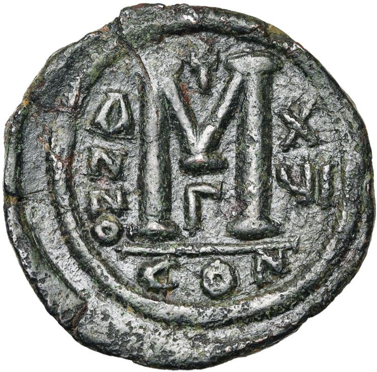 Justinien Ier (527-565), AE follis, an 16, ... 