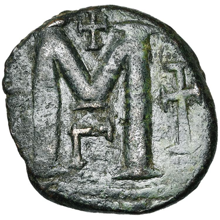 Justinien Ier (527-565), AE follis, ... 