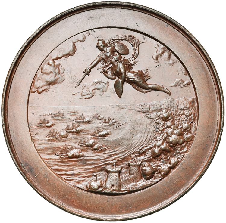 PEROU, AE médaille, 1866, H. Emanuel ... 