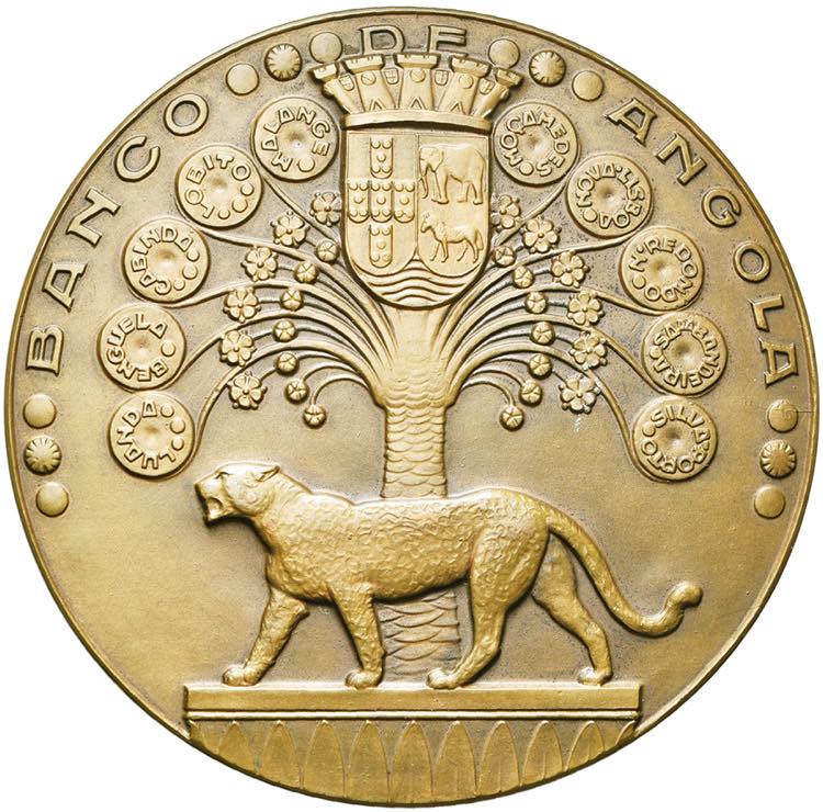 ANGOLA, colonie portugaise, AE médaille, ... 