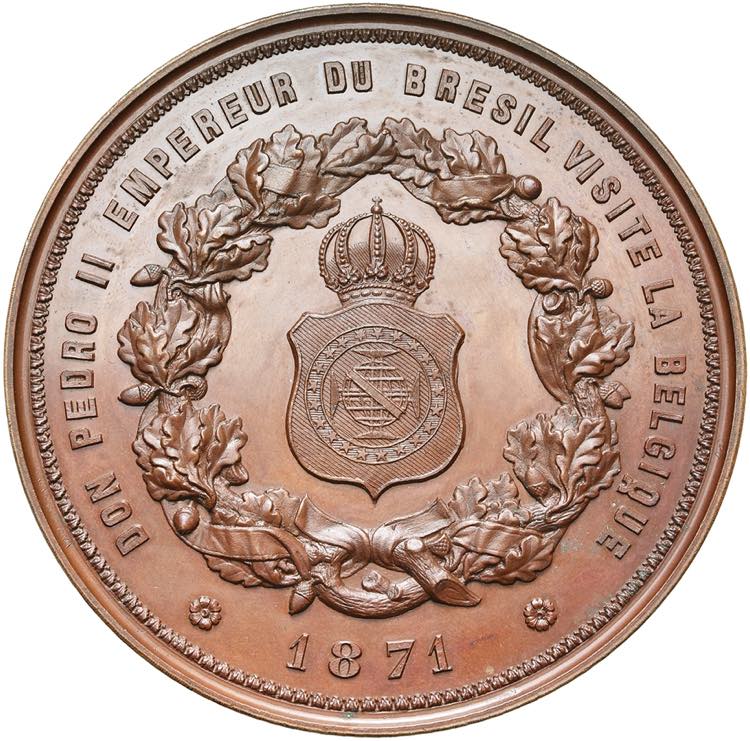 BELGIQUE, AE médaille, 1871, L. Wiener. ... 