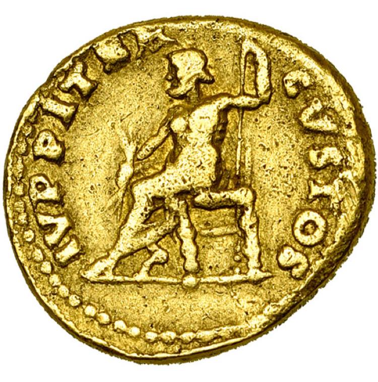 NERON (54-68), AV aureus, 66-67, Rome. D/ ... 
