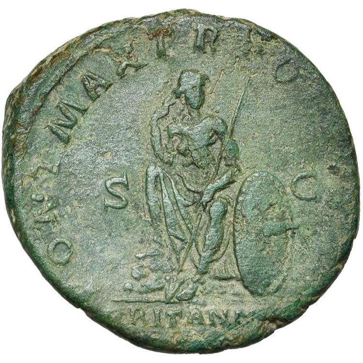 HADRIEN (117-138), AE as, 119-138, Rome. D/ ... 