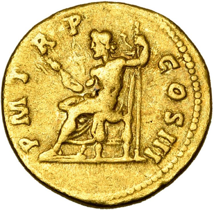 HADRIEN (117-138), AV aureus, 121-123, Rome. ... 