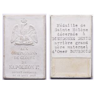 FRANCE, médaille de Sainte-Hélène, avec ... 
