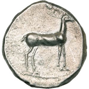 BRUTTIUM, CAULONIA, AR statère, 470-440 av. ... 