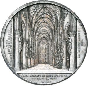 BELGIQUE, AE argenté médaille, 1848, J. ... 