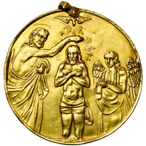 ALLEMAGNE, AV médaille de baptême (module ... 