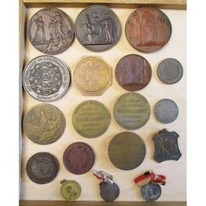 BELGIQUE, lot de 18 médailles, dont: 1848, ... 