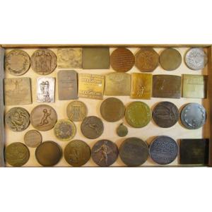 BELGIQUE, lot de 33 médailles, dont: 1906, ... 