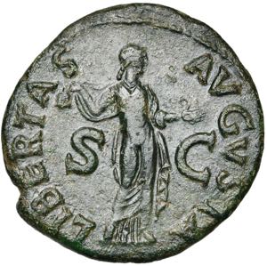 CLAUDE (41-54), AE as, 50-54, Rome. D/ TI ... 