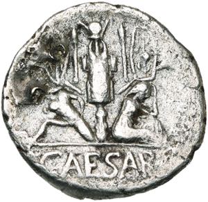 Jules César, AR denier, 46-45 av. J.-C., ... 