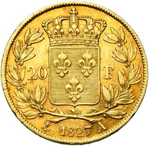 FRANCE, Charles X (1824-1830), AV 20 francs, ... 