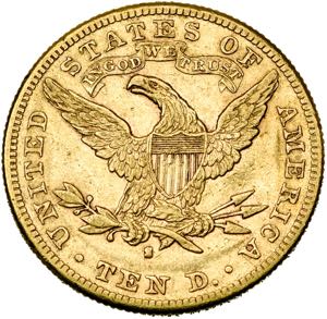 ETATS-UNIS, AV 10 dollars, 1887 S. Fr. 160.