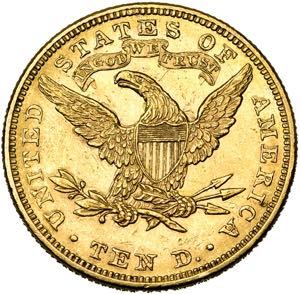 ETATS-UNIS, AV 10 dollars, 1882. Fr. 158. ... 