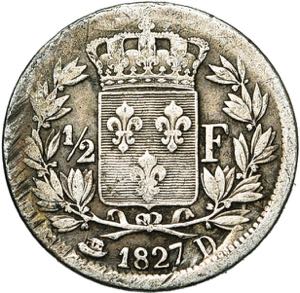 FRANCE, Charles X (1824-1830), AR 1/2 franc, ... 