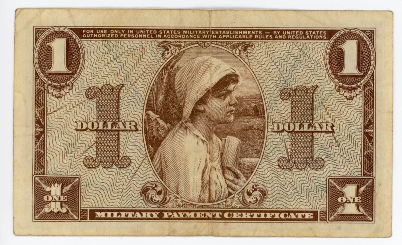 Нужен 1 доллар. Военные деньги США. Военные банкноты. Банкнота США 1 доллар военный сертификат. 1 Доллар 1993 оборотная сторона.