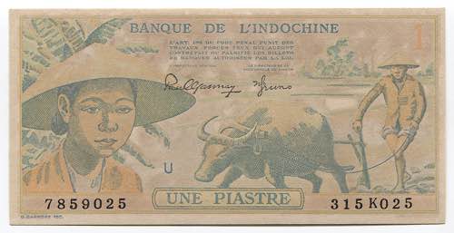 French Indochina 1 Piastre 1949 R ... 
