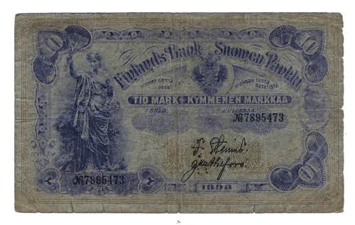 Russia - Finland 10 Gold Mark 1898 ... 