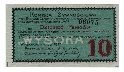 Russia - Poland Wysoka 10 Pfennig ... 