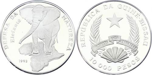 Guinea-Bissau 10000 Pesos 1993 - ... 