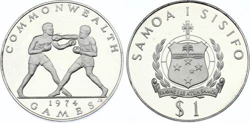 Samoa 1 Dollar 1974 - KM# 18a; ... 