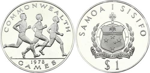 Samoa 1 Dollar 1978 - KM# 30a; ... 