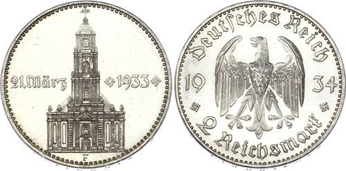 Germany - Third Reich 2 Reichsmark ... 