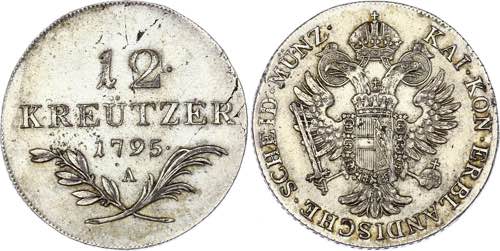Austria 12 Kreuzer 1795 A - KM# ... 