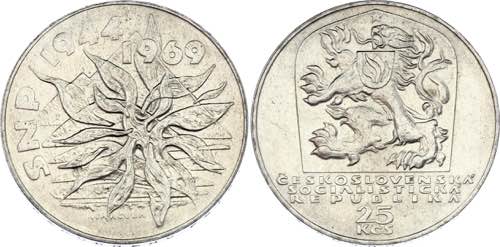 Czechoslovakia 25 Korun 1969 - KM# ... 