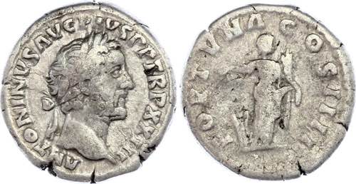 Roman Empire Denarius 138 - 161 AD ... 