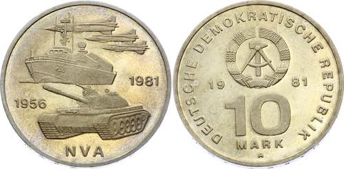 Germany - DDR 10 Mark 1981 A Proof ... 