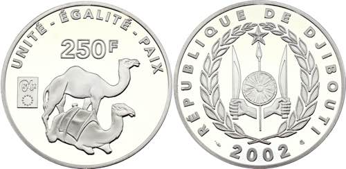 Djibouti 250 Francs 2002 Rare - ... 
