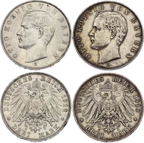 Germany - Empire Bavaria 2 x 3 ... 