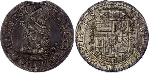 Austria Tyrol 1 Taler 1577 - 1595 ... 